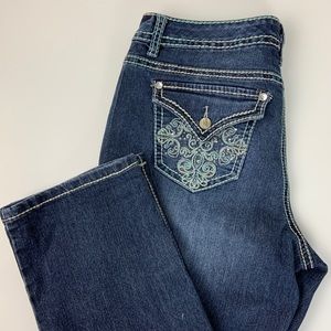Nine West Missy Bling Cropped Jeans